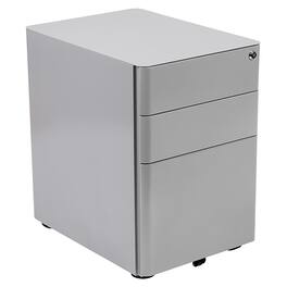 Alamont Home - Warner Modern Steel 3-Drawer Filing Cabinet - Gray