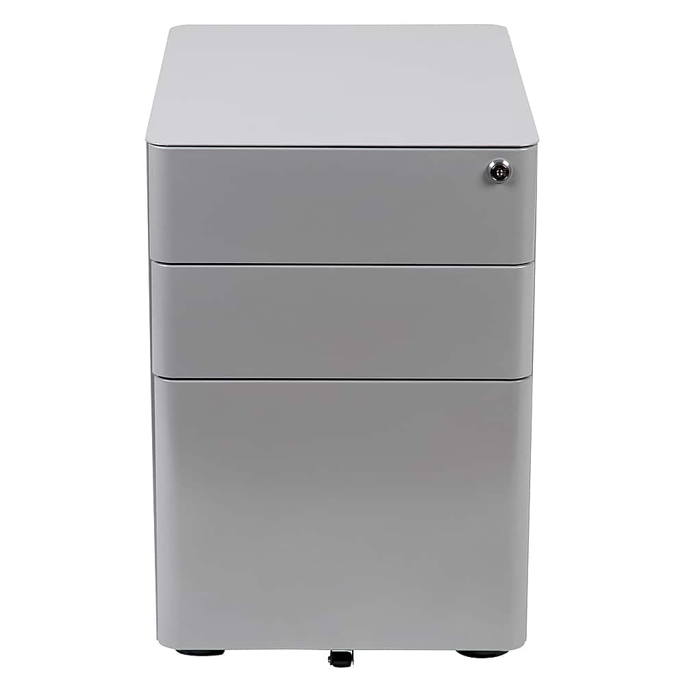 Flash Furniture – Warner Modern Steel 3-Drawer Filing Cabinet – Gray Sansujyuku sansujyuku.com