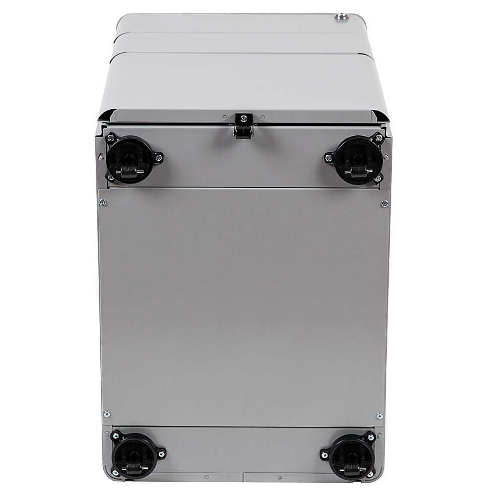 Alt View 17. Alamont Home - Warner Modern Steel 3-Drawer Filing Cabinet - Gray.
