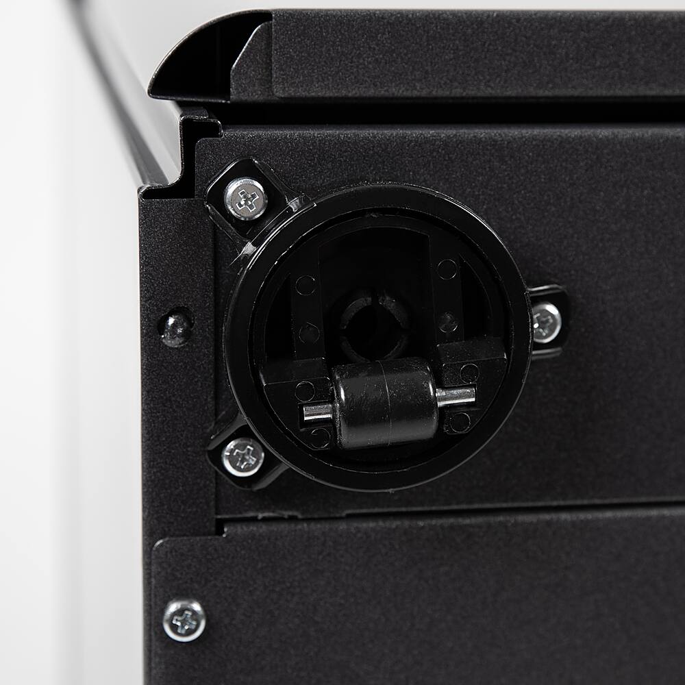 Alt View 18. Alamont Home - Warner Modern Steel 3-Drawer Filing Cabinet - Black.