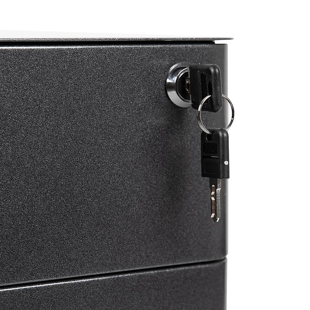 Alt View 19. Alamont Home - Warner Modern Steel 3-Drawer Filing Cabinet - Black.