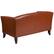 Alt View 11. Alamont Home - Hercules Imperial Contemporary 2-seat Leather/Faux Leather Reception Loveseat - Cognac.