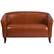 Alt View 1. Alamont Home - Hercules Imperial Contemporary 2-seat Leather/Faux Leather Reception Loveseat - Cognac.