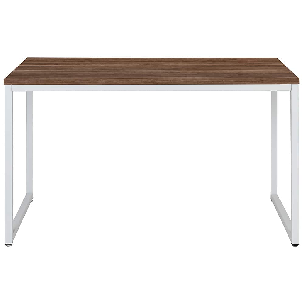 Alt View 11. Alamont Home - Tiverton Collection Rectangle Industrial Laminate Office Desk - Walnut Top/White Frame.