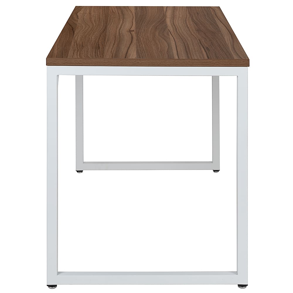 Alt View 14. Alamont Home - Tiverton Collection Rectangle Industrial Laminate Office Desk - Walnut Top/White Frame.