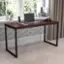 Alt View 12. Alamont Home - Tiverton Collection Rectangle Industrial Laminate  Office Desk - Mahogany.