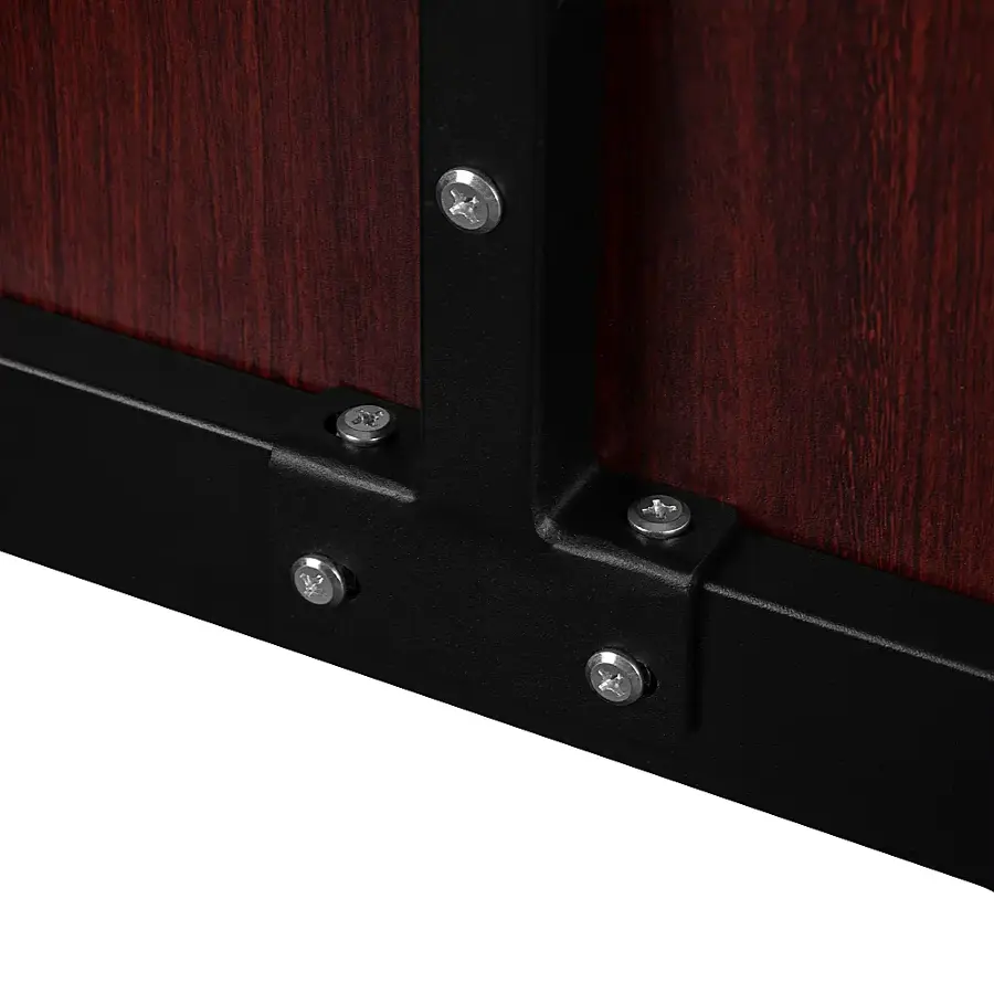 Alt View 20. Alamont Home - Tiverton Collection Rectangle Industrial Laminate  Office Desk - Mahogany.