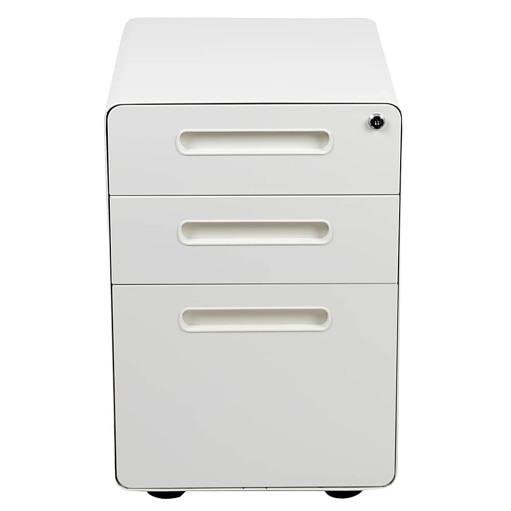 Flash Furniture – Wren Modern Steel 3-Drawer Filing Cabinet – White Sansujyuku sansujyuku.com