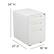 Alt View 13. Alamont Home - Wren Modern Steel 3-Drawer Filing Cabinet - White.