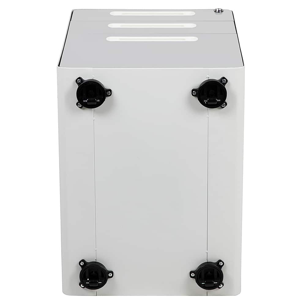 Alt View 17. Alamont Home - Wren Modern Steel 3-Drawer Filing Cabinet - White.