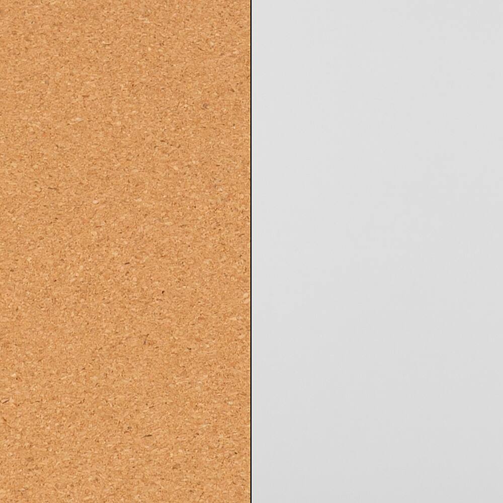 Alamont Home Hercules Reversible Mobile Cork/Marker Board Natural/White