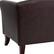 Alt View 11. Alamont Home - Hercules Imperial Contemporary 2-seat Leather/Faux Leather Reception Loveseat - Brown.
