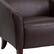 Alt View 12. Alamont Home - Hercules Imperial Contemporary 2-seat Leather/Faux Leather Reception Loveseat - Brown.