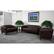Alt View 1. Alamont Home - Hercules Imperial Contemporary 2-seat Leather/Faux Leather Reception Loveseat - Brown.
