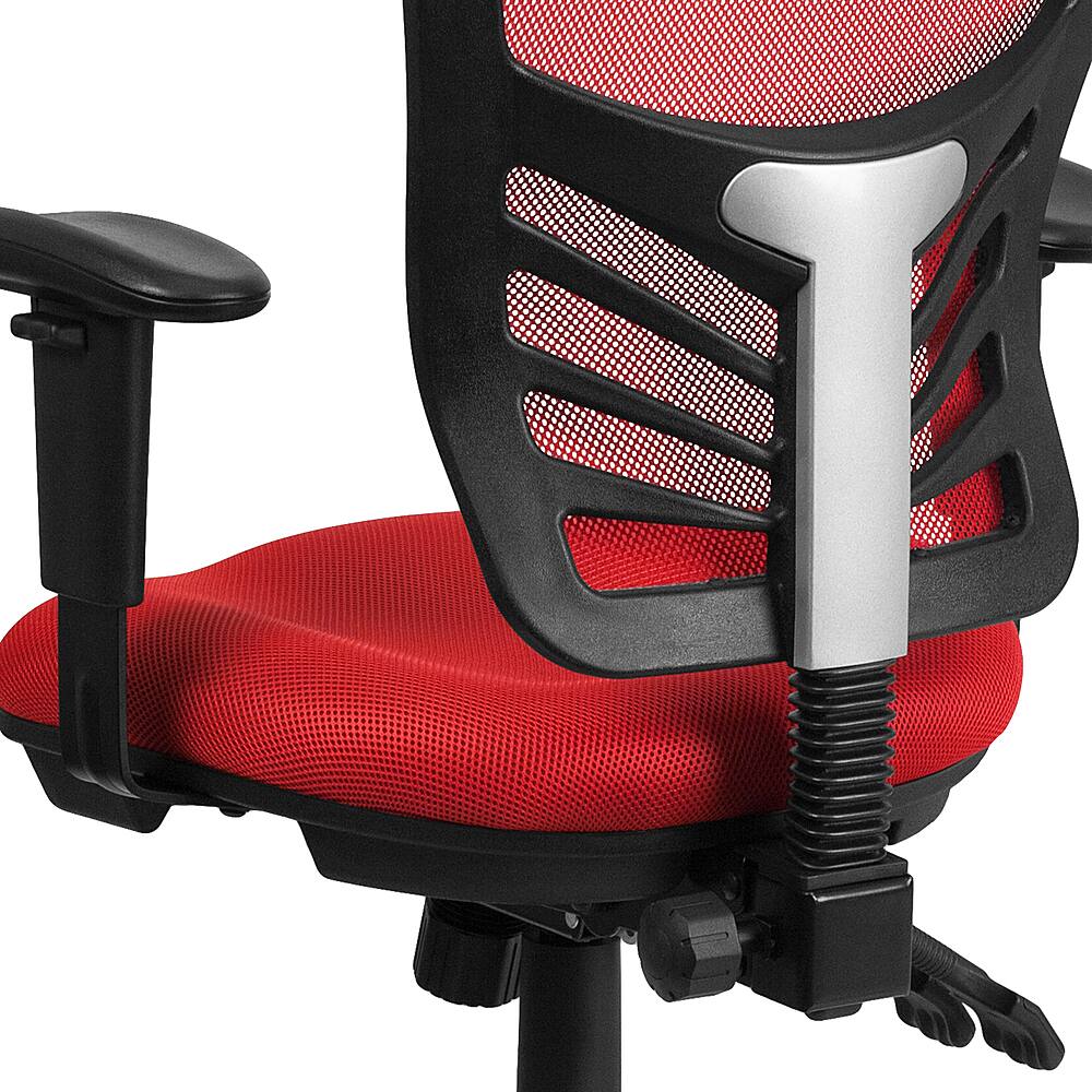 Alt View 15. Alamont Home - Nicholas Contemporary Mesh Executive Swivel Office Chair - Red.