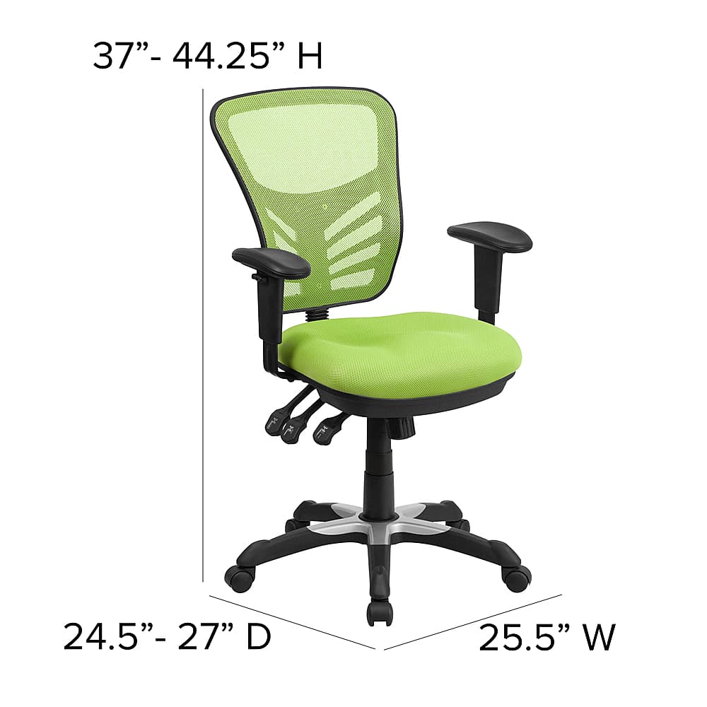 Alt View 13. Alamont Home - Nicholas Contemporary Mesh Executive Swivel Office Chair - Green.