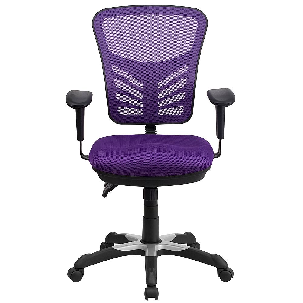 Alt View 11. Alamont Home - Nicholas Contemporary Mesh Executive Swivel Office Chair - Purple.