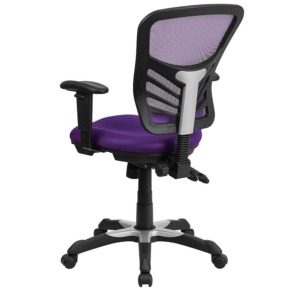 Alt View 14. Alamont Home - Nicholas Contemporary Mesh Executive Swivel Office Chair - Purple.