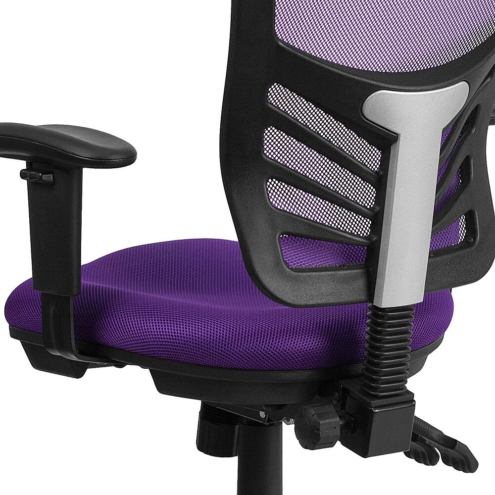 Alt View 15. Alamont Home - Nicholas Contemporary Mesh Executive Swivel Office Chair - Purple.