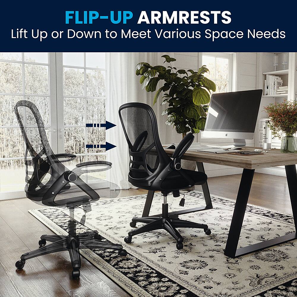 Flip-up Armrests: Lift Up or Down to Meet Various Space Needs