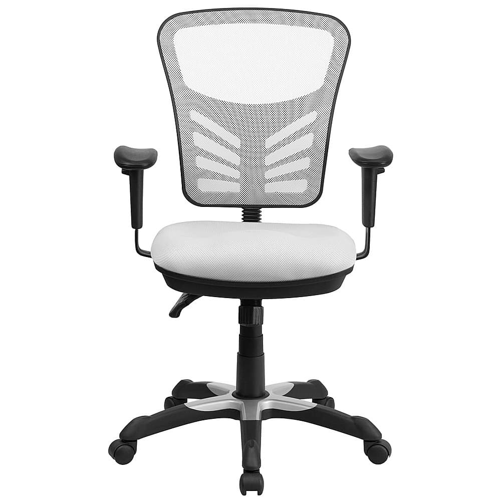 Alt View 11. Alamont Home - Nicholas Contemporary Mesh Executive Swivel Office Chair - White.