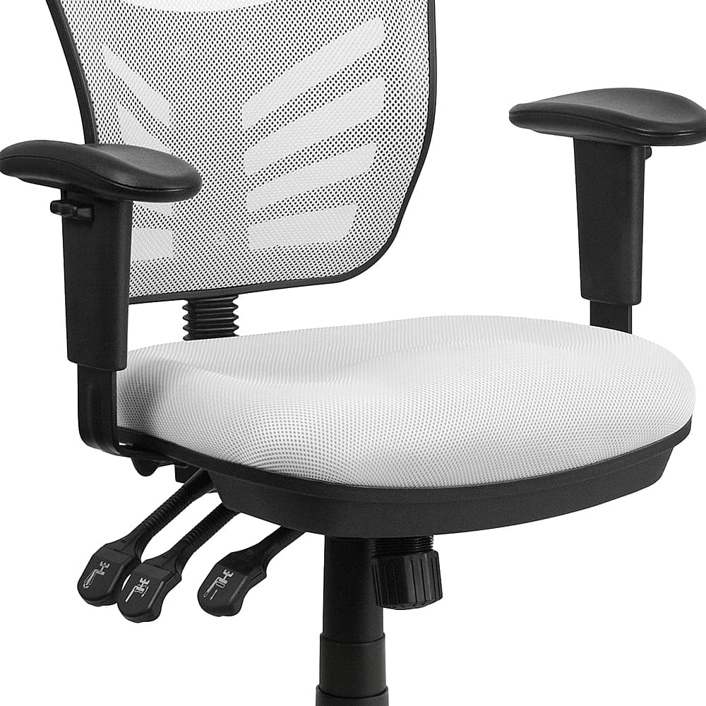 Alt View 17. Alamont Home - Nicholas Contemporary Mesh Executive Swivel Office Chair - White.