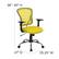 Alt View 13. Alamont Home - Alfred Contemporary Mesh Swivel Office Chair - Yellow.