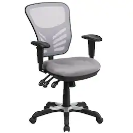 Alamont Home - Nicholas Contemporary Mesh Executive Swivel Office Chair - Gray