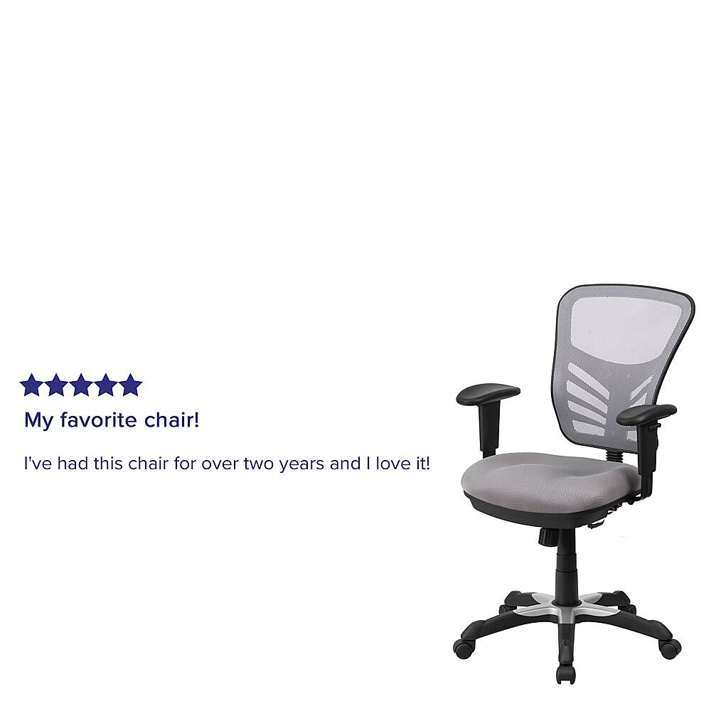 Alt View 39. Alamont Home - Nicholas Contemporary Mesh Executive Swivel Office Chair - Gray.