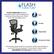 Flash Furniture Flash Furniture Mid-Back Transparent Black Mesh Multifunction Executive Swivel Ergonomic Office Chair with Adjustable Arms Safe Durable High-Quality Commercial Grade Commercial grade tested to ensure the safety and durability of our Flash Furniture products. This product conforms with ANSI/BIFMA X5.1 Standard for office chairs.