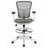 Alt View 11. Alamont Home - Tyler Contemporary Mesh Drafting Stool - Light Gray Mesh/White Frame.
