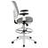 Alt View 16. Alamont Home - Tyler Contemporary Mesh Drafting Stool - Light Gray Mesh/White Frame.