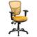 Front. Alamont Home - Nicholas Contemporary Mesh Executive Swivel Office Chair - Yellow-Orange.