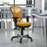 Alt View 12. Alamont Home - Nicholas Contemporary Mesh Executive Swivel Office Chair - Yellow-Orange.