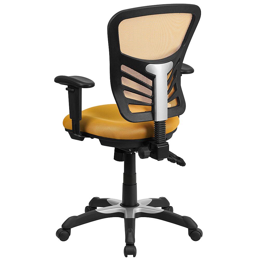 Alt View 14. Alamont Home - Nicholas Contemporary Mesh Executive Swivel Office Chair - Yellow-Orange.