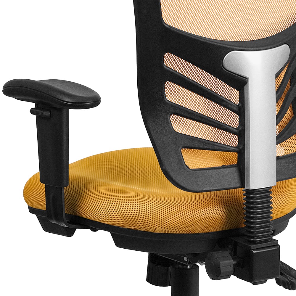 Alt View 15. Alamont Home - Nicholas Contemporary Mesh Executive Swivel Office Chair - Yellow-Orange.