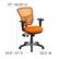 Alt View 13. Alamont Home - Nicholas Contemporary Mesh Executive Swivel Office Chair - Orange.