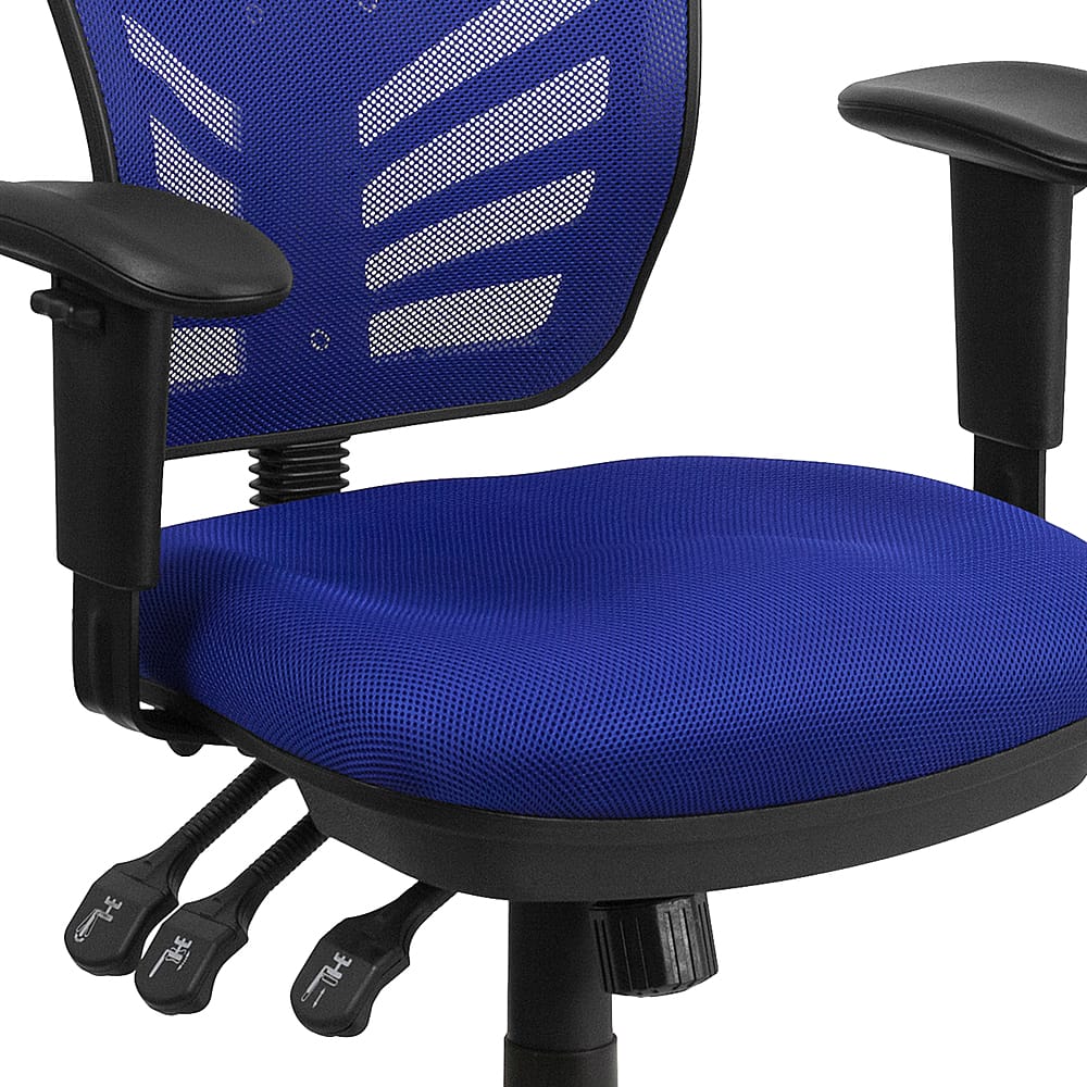 Alt View 17. Alamont Home - Nicholas Contemporary Mesh Executive Swivel Office Chair - Blue.