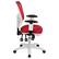 Alt View 16. Alamont Home - Nicholas Contemporary Mesh Executive Swivel Office Chair - Red Mesh/White Frame.
