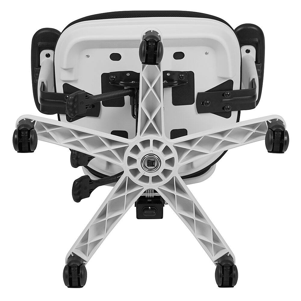 Alt View 18. Alamont Home - Nicholas Contemporary Mesh Executive Swivel Office Chair - Black Mesh/White Frame.