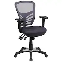 Alamont Home - Nicholas Contemporary Mesh Executive Swivel Office Chair - Dark Gray - Front_Zoom