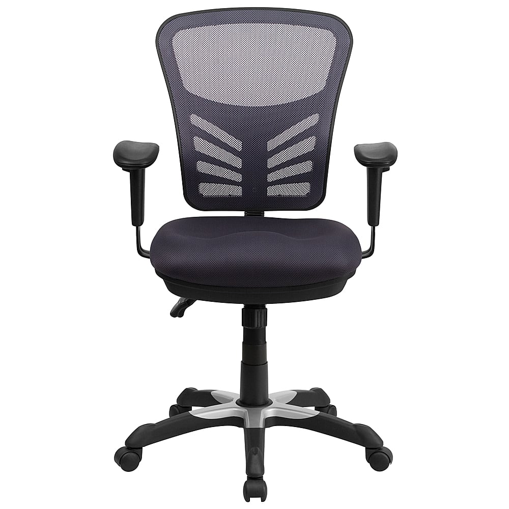 Alt View 11. Alamont Home - Nicholas Contemporary Mesh Executive Swivel Office Chair - Dark Gray.