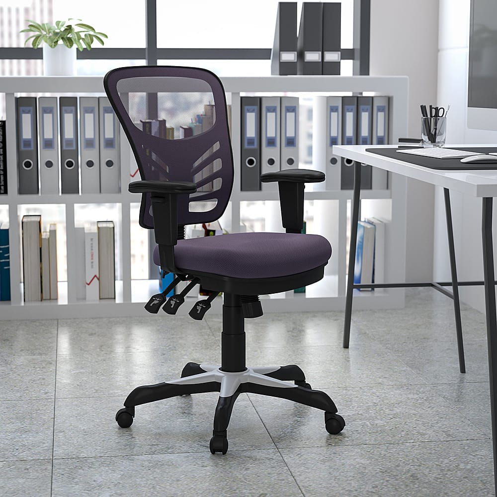 Alt View 12. Alamont Home - Nicholas Contemporary Mesh Executive Swivel Office Chair - Dark Gray.