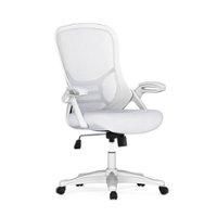 Alamont Home - Porter Contemporary Mesh Executive Swivel Office Chair - White - Front_Zoom