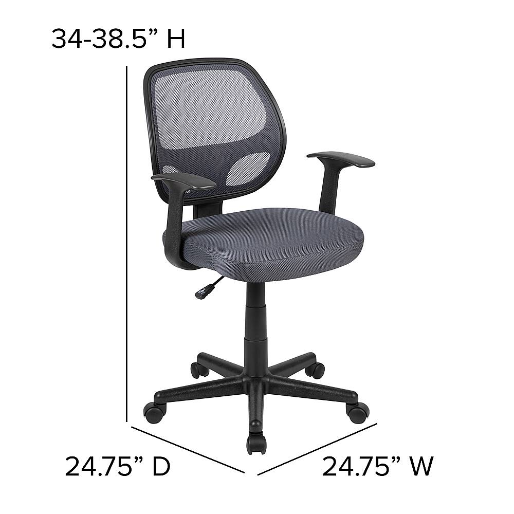 Alt View 13. Alamont Home - Alamont Home Contemporary Mesh Swivel Task Chair - Gray.