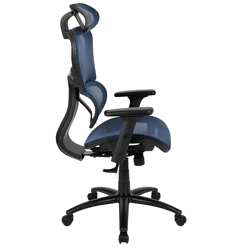 Alt View 16. Alamont Home - Lo Contemporary Mesh Executive Swivel Office Chair - Blue.