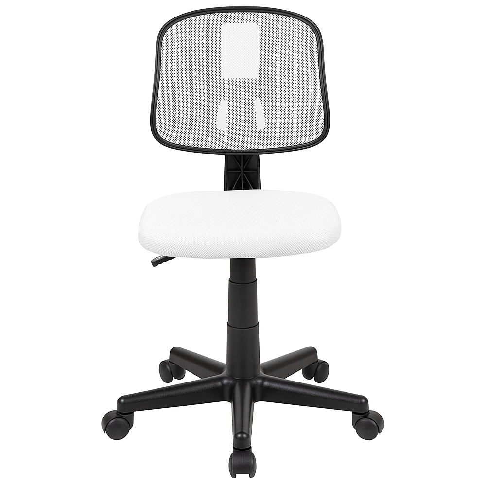 white bucket office chair