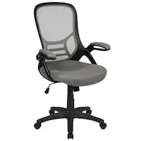Alamont Home - Porter Contemporary Mesh Executive Swivel Office Chair - Light Gray - Front_Zoom