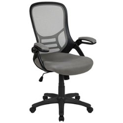Flash Furniture - Porter Contemporary Mesh Executive Swivel Office Chair - Light Gray - Front_Zoom