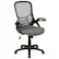 Front. Alamont Home - Porter Contemporary Mesh Executive Swivel Office Chair - Light Gray.